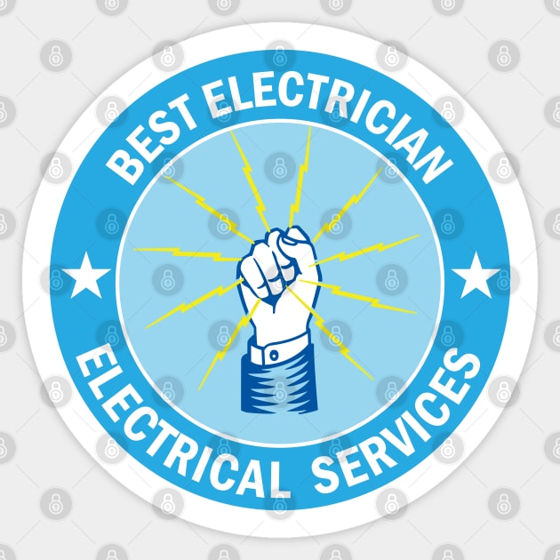 Best Electrician Electrical Services for funny Electricians Sticker by ArtoBagsPlus